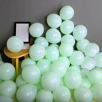 Makaron Mint Yeşili Soft Balon 10 Adet