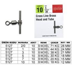 Captain 5127 Tube T Fırdöndü 5'li Paket Black Nikel