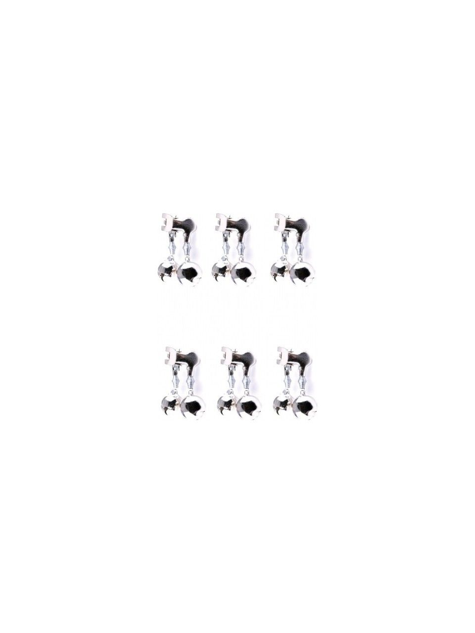 Barracuda Çiftli Olta Zili Metal Kıskaçlı 18MM(6 Adet Paket)