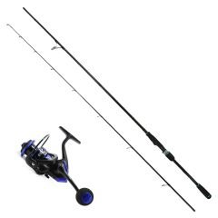 1356240- Aegean 2 Parça 240CM. Spin Kamış 8-38GR ATAR+SPIDO-4000 Spin Makine 4+1 Bb Oltaseti