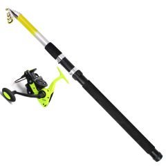 1707- Thunder 350CM. Teleskopik Kamış 70-150GR Atar+Guffi 6000 Surf Olta Makinesi 5+1 Bb