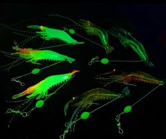 5221 Fosforlu Glow Silikon Karides 8cm.
