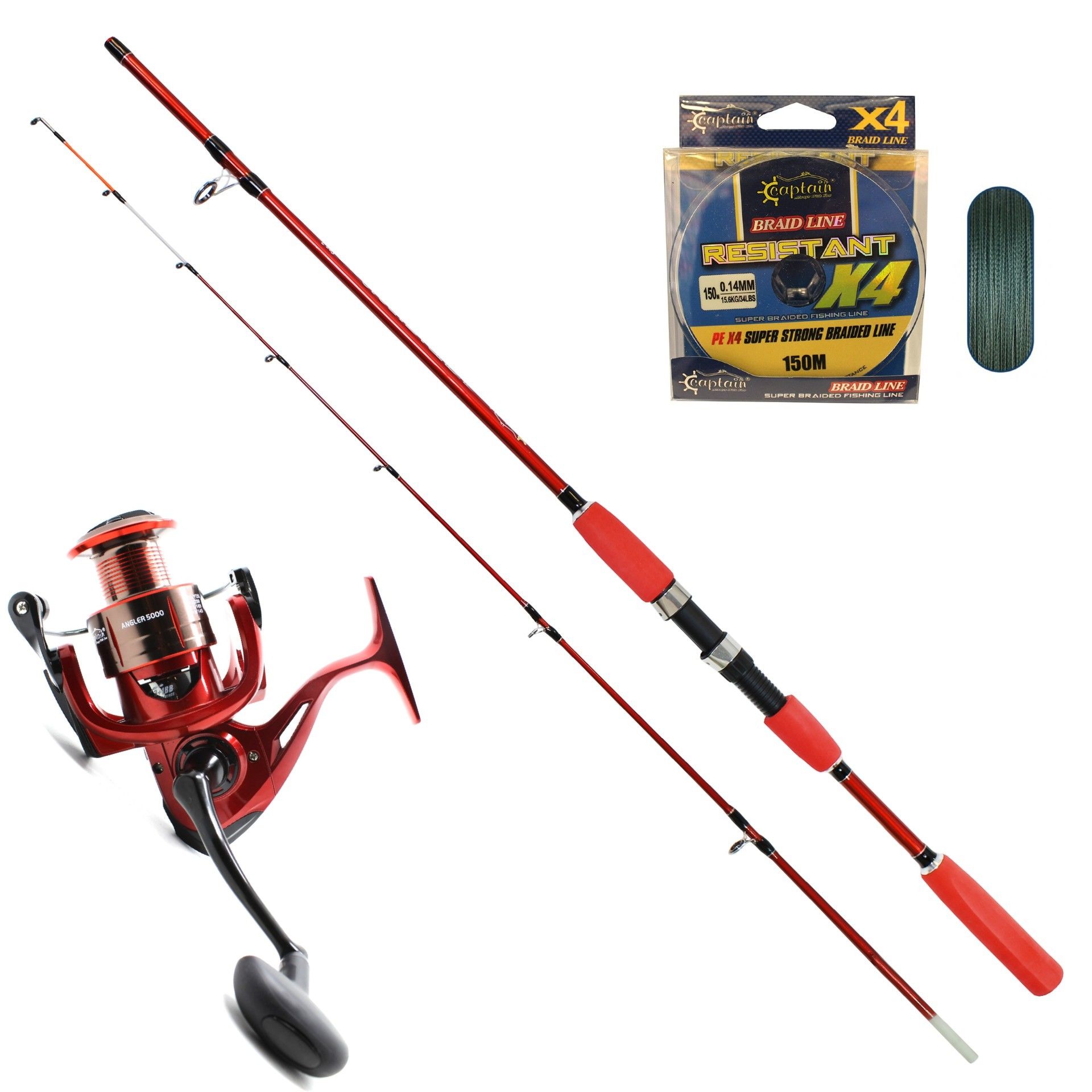 1498180- 2 Parça Bot ve Tekne Kamış Makina Olta Seti 180Cm.