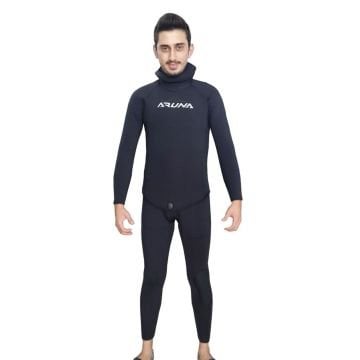 Aruna 7mm İki Parça Fermuarsız Erkek Dalış Elbisesi