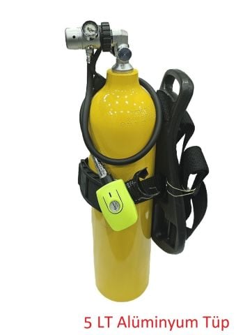 5 L.Tekne Scuba Set - Çantasız - SARI