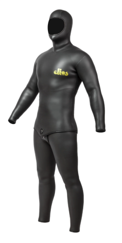 Elios Smooth 7mm Med.Heiwa Siyah Dalış Elbisesi