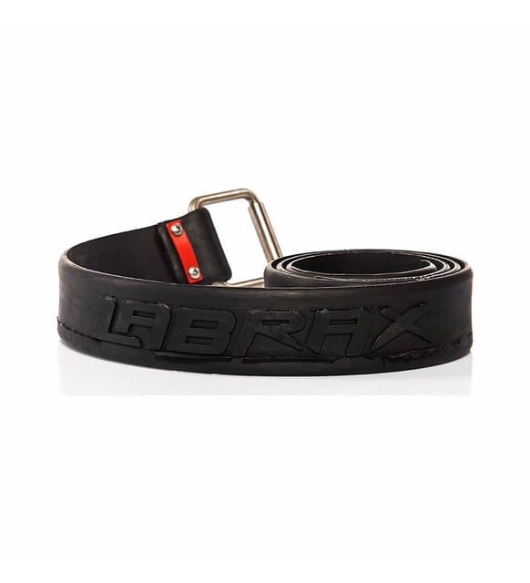 Labrax Marsilya Tokalı Kauçuk Kemer Siyah  4 MM