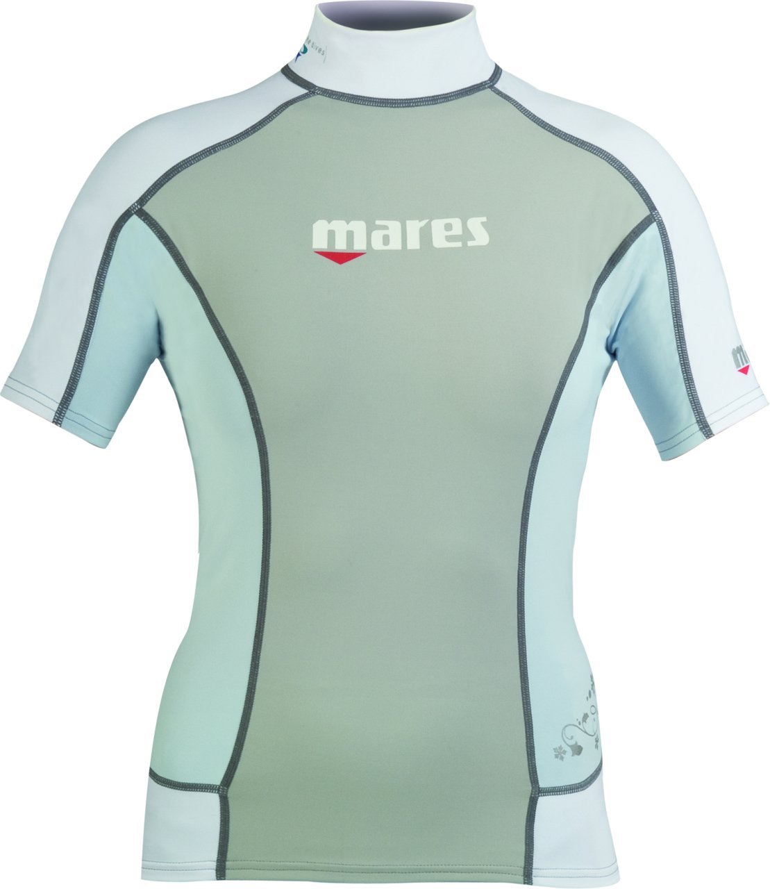 Mares Rush Guard Kısa Kollu Trilastic Bayan Gri