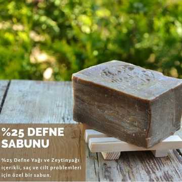 Zeytinyağlı Doğal Sabun % 25 Defne yağı içerir