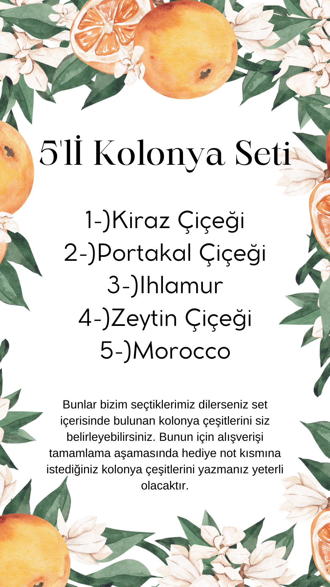 Kolonya 4 Al 5 Gönderelim