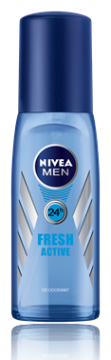 Nivea Men Fresh Active Pump Sprey 75 ml