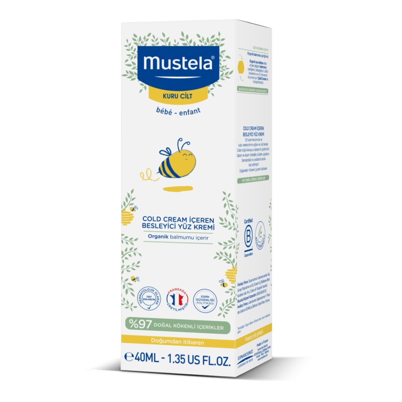 Mustela Cold Cream - Bebek Kuru Cilt Kremi 40 ml