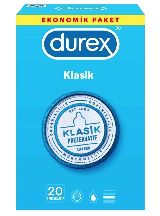 Durex Klasik 20'li Prezervatif