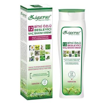 Zigavus 12 Bitki Özlü Saç Bakım Kremi 250 ml