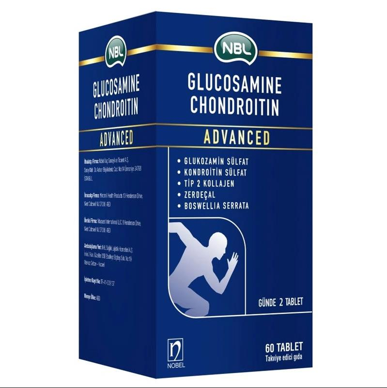 NBL Glukozamin Kondroitin (Chondroitin) Advanced 60 Tablet