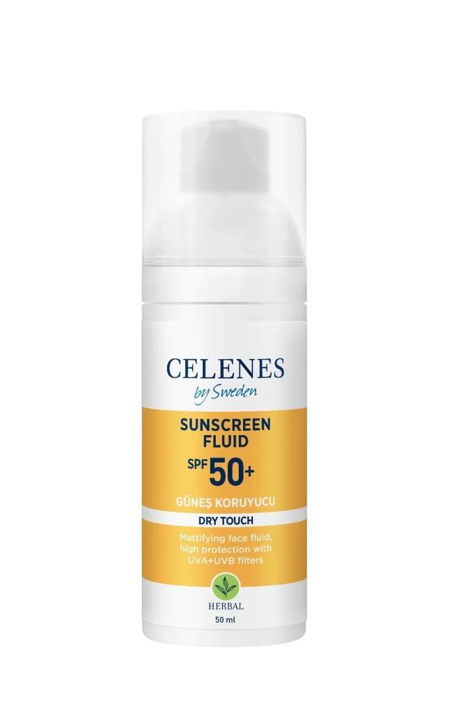 Celenes Herbal Dry Touch Güneş Kremi Spf50+ 50 ml