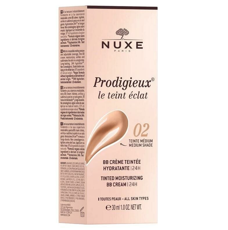 Nuxe Prodigieux Tinted Moisturizing BB Cream - 02 30 ml