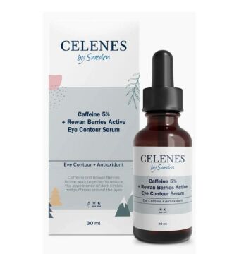 Celenes By Sweden Kafein 5 + Rowan Berries Aktifli Göz Çevresi Serumu 30 ml