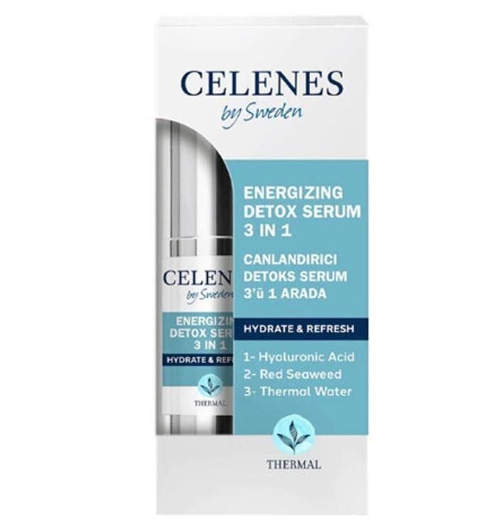 Celenes By Sweden Thermal 3 IN 1 Canlandırıcı Detox Serum 30 ml