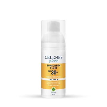 Celenes Herbal SPF30+Fluid Dry Touch Güneş Kremi 50 ml