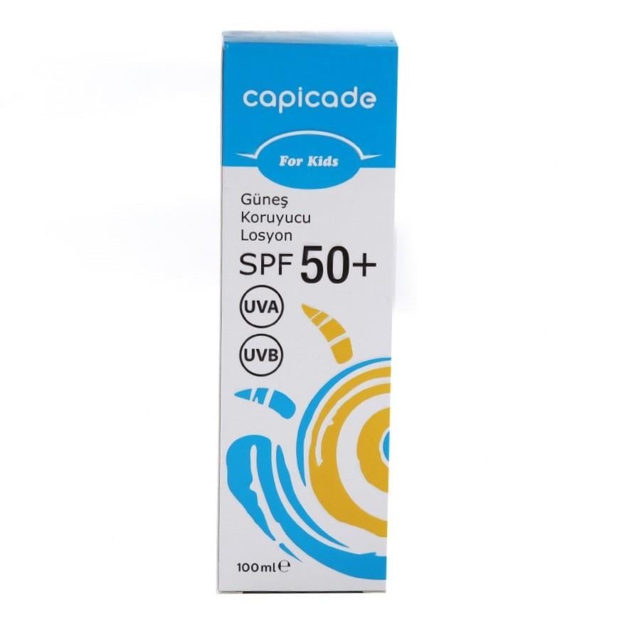 Capicade Çocuklar için Spf 50+ 100 ml Güneş Koruyucu Losyon