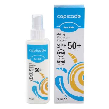 Capicade Çocuklar için Spf 50+ 100 ml Güneş Koruyucu Losyon