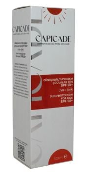 Capicade Çocuklar için Spf 50+ 100 ml Güneş Koruyucu Losyon