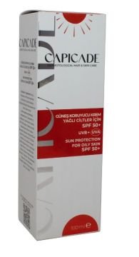 Capicade Akneli ve Yağlı Cilt Spf 50+ 100 ml Güneş Koruyucu Krem