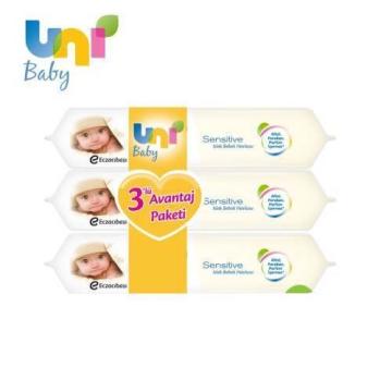 Uni Baby Sensitive 3'lü 56 Adet Islak Havlu