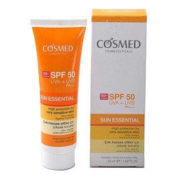 Cosmed Spf50 Very Sensitive Skin Hassas Ciltler İçin Korumalı Güneş Kremi 50 ml (SKT 19/03/22)