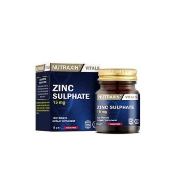 Nutraxin Çinko (Zinc) Sulphate 15 mg 100 Tablet
