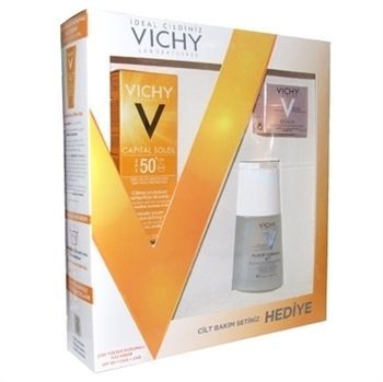 Vichy Yüksek Korumalı Yüz Emülsiyonu SPF 50+Cilt Bakım Set Hediye