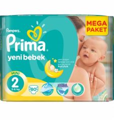Prima Yeni Bebek No:2 Mini 80 Adet Bebek Bezi