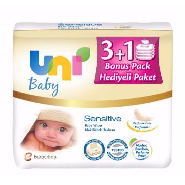 Uni Baby 3+1 Sensitive 56'lı Islak Mendil
