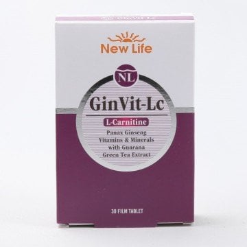 New Life Ginvit LC (L-Carnitine) 30 Tablet