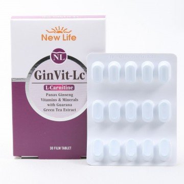 New Life Ginvit LC (L-Carnitine) 30 Tablet