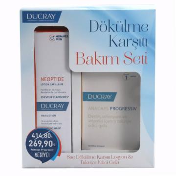 Ducray Neoptide Lotion + Ducray Anacaps Dökülme Karşıtı Bakım Seti  (Erkekler İçin)