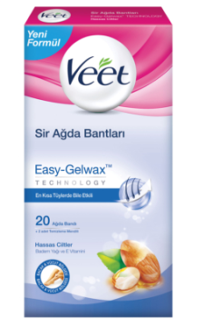 Veet Sir Ağda Bantları Hassas Ciltler İçin 20 Adet