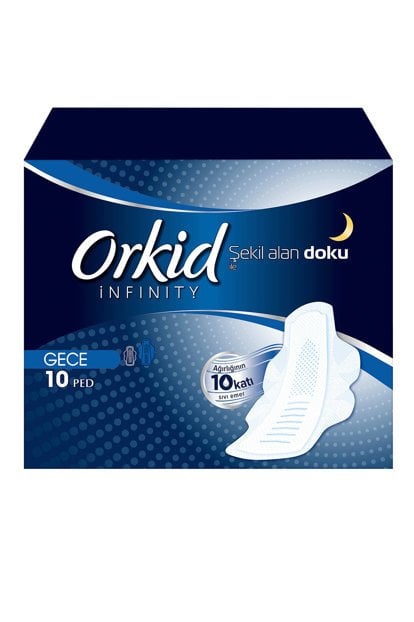 Orkid Infinity Gece Ped 10'lu