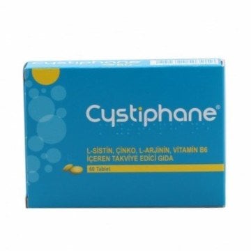 Biorga Cystiphane L-Sistin Çinko L-Arjinin Vitamin  B6 60 Tablet