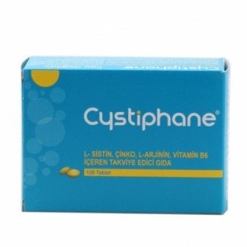 Biorga Cystiphane L-Sistin Çinko L-Arjinin Vitamin B6 120 Tablet