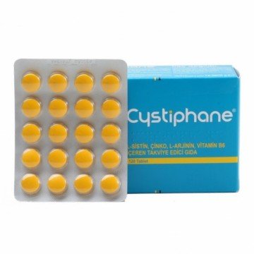 Biorga Cystiphane L-Sistin Çinko L-Arjinin Vitamin B6 120 Tablet
