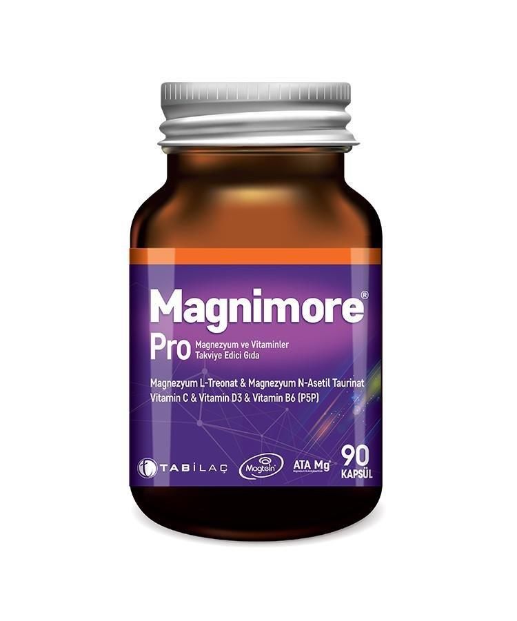 Magnimore Pro Mg ve Vitaminler Takviye Edici Gıda 90 Kapsül