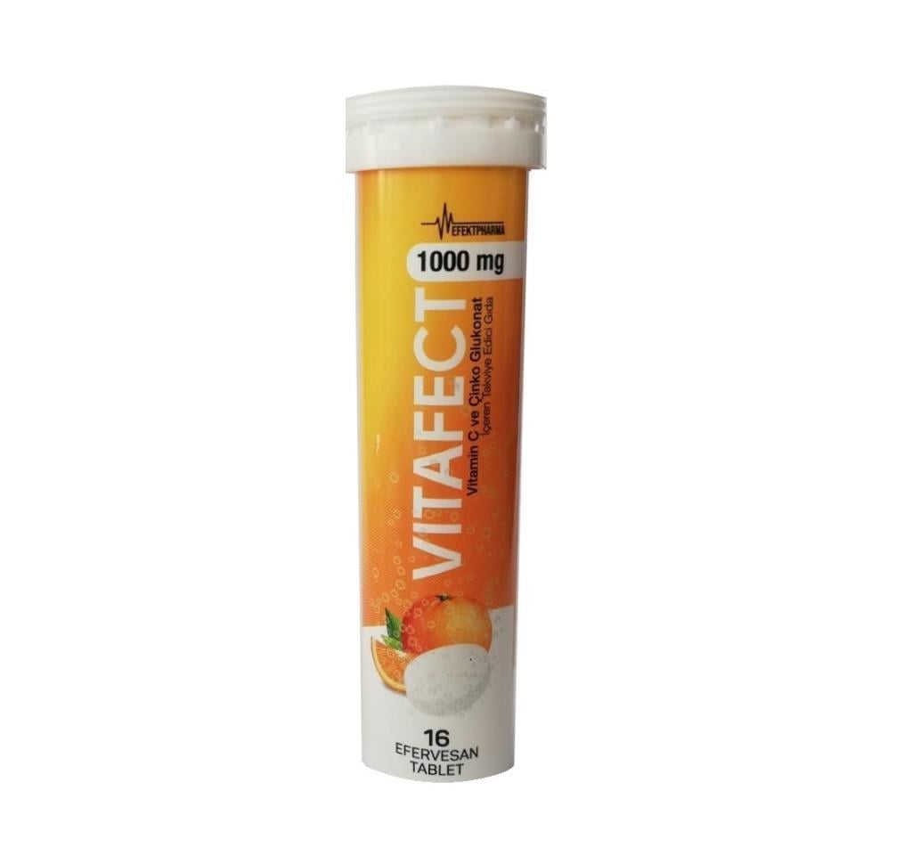 Vitafect Vitamin C ve Çinko 16 Efervesan Tablet