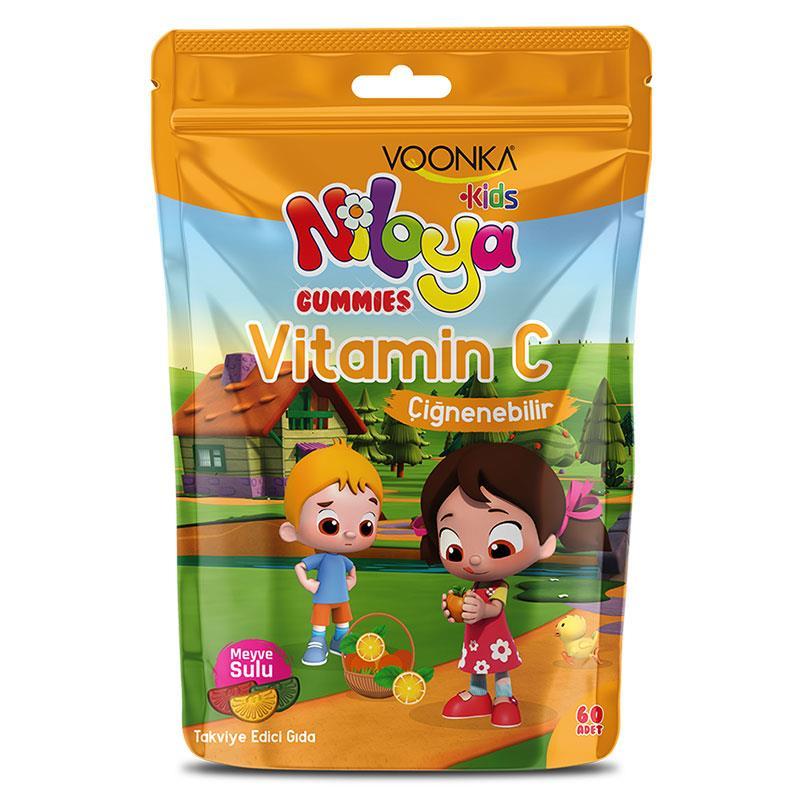 Voonka Niloya Vitamin C 60 Çiğnenebilir Form