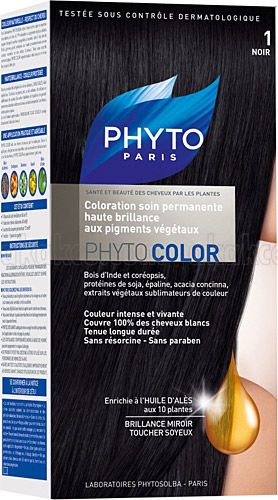 Phyto Color 1 Noir (Siyah) Bitkisel Saç Boyası