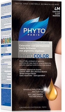 Phyto Color 4M Chatain Clair Marron (Açık Kahve Kestane) Bitkisel Saç Boyası
