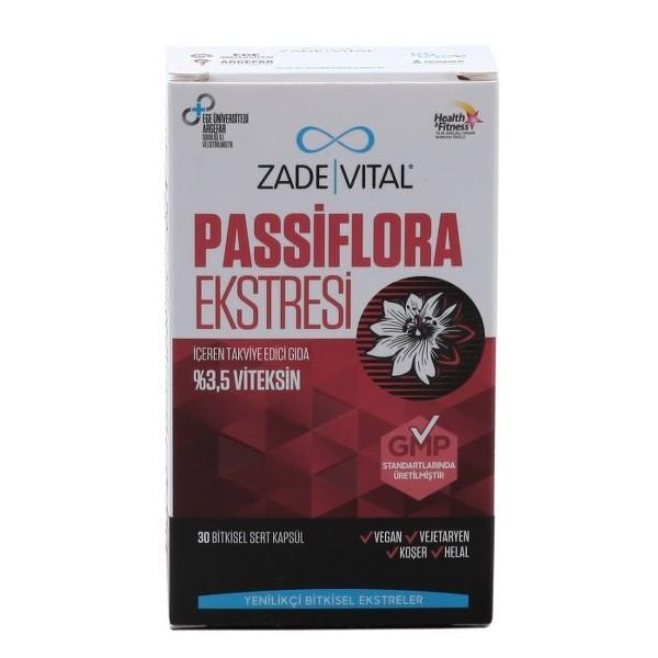Zade Vital Passiflora Ekstresi İçeren Takviye Edici Gıda 30 Kapsül