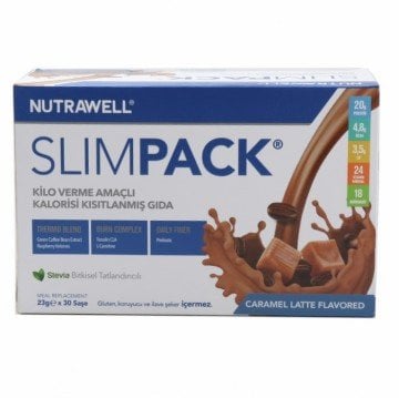 Nutrawell Slimpack Caramel Latte Karamel 22 gr x 30 Şase