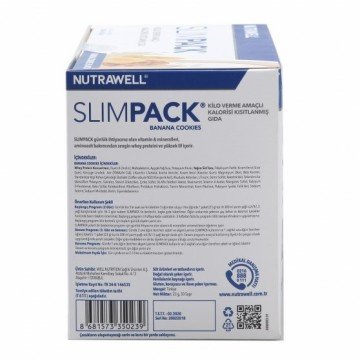 Nutrawell Slimpack Banana Cookies Muzlu Kurabiyeli 22 gr x 30 Şase